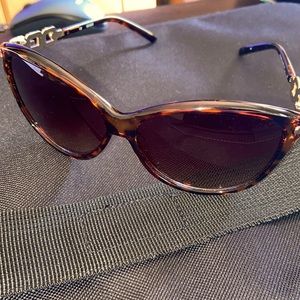 Brown cat eye women sunglasses